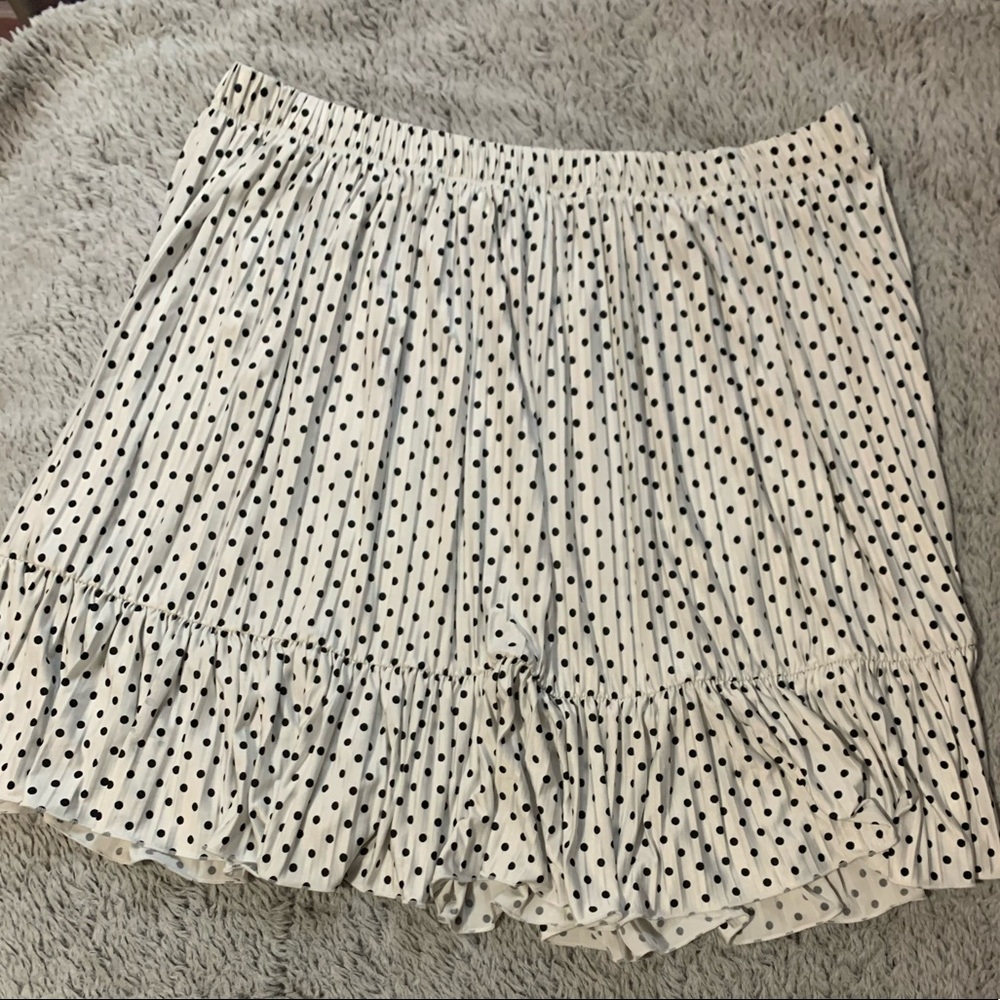 Polka dot mini skirt